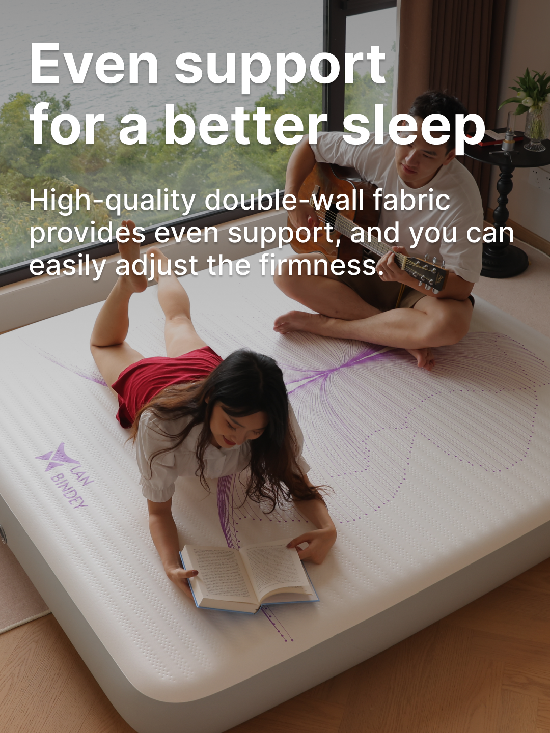 Air Mattress 20cm High – Innovative Comfort & Support with DWF & TPU